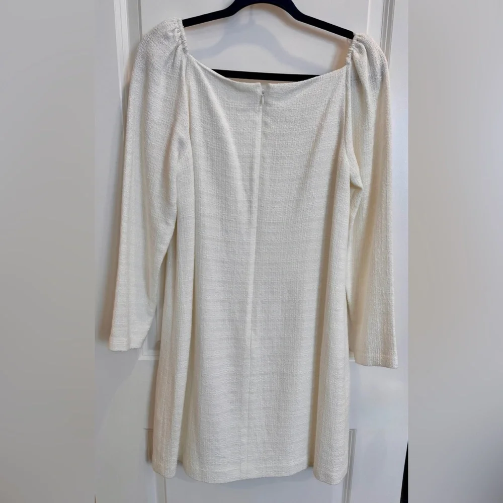 Veronica Beard White Long Sleeve Dress - Picture 4 of 4